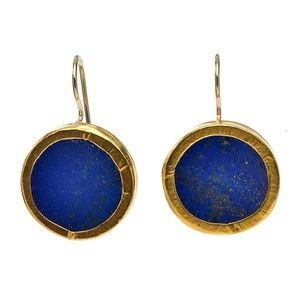 Nava Zahavi Sundance Lapis Lazuli round drop earrings